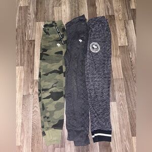 Abercrombie Kids Camo and Gray Joggers Set